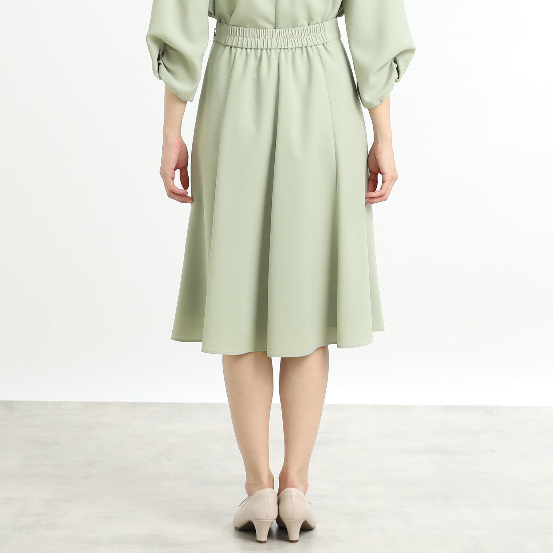 Reflect「【セットアップ可能】バックサテンフレアスカート」|スカート|