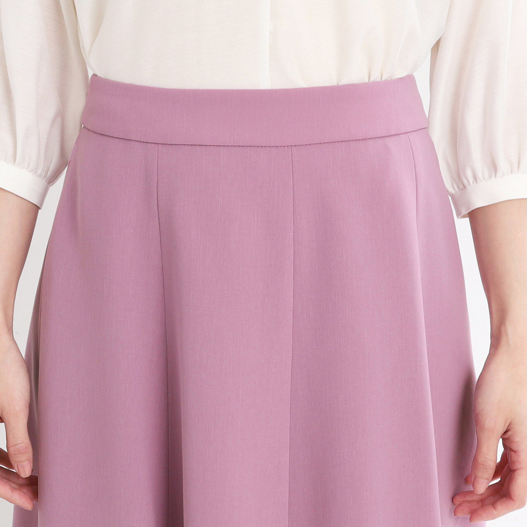 Reflect「【マシンウォッシュ可／細見え】フレアシルエットスカート」|スカート|