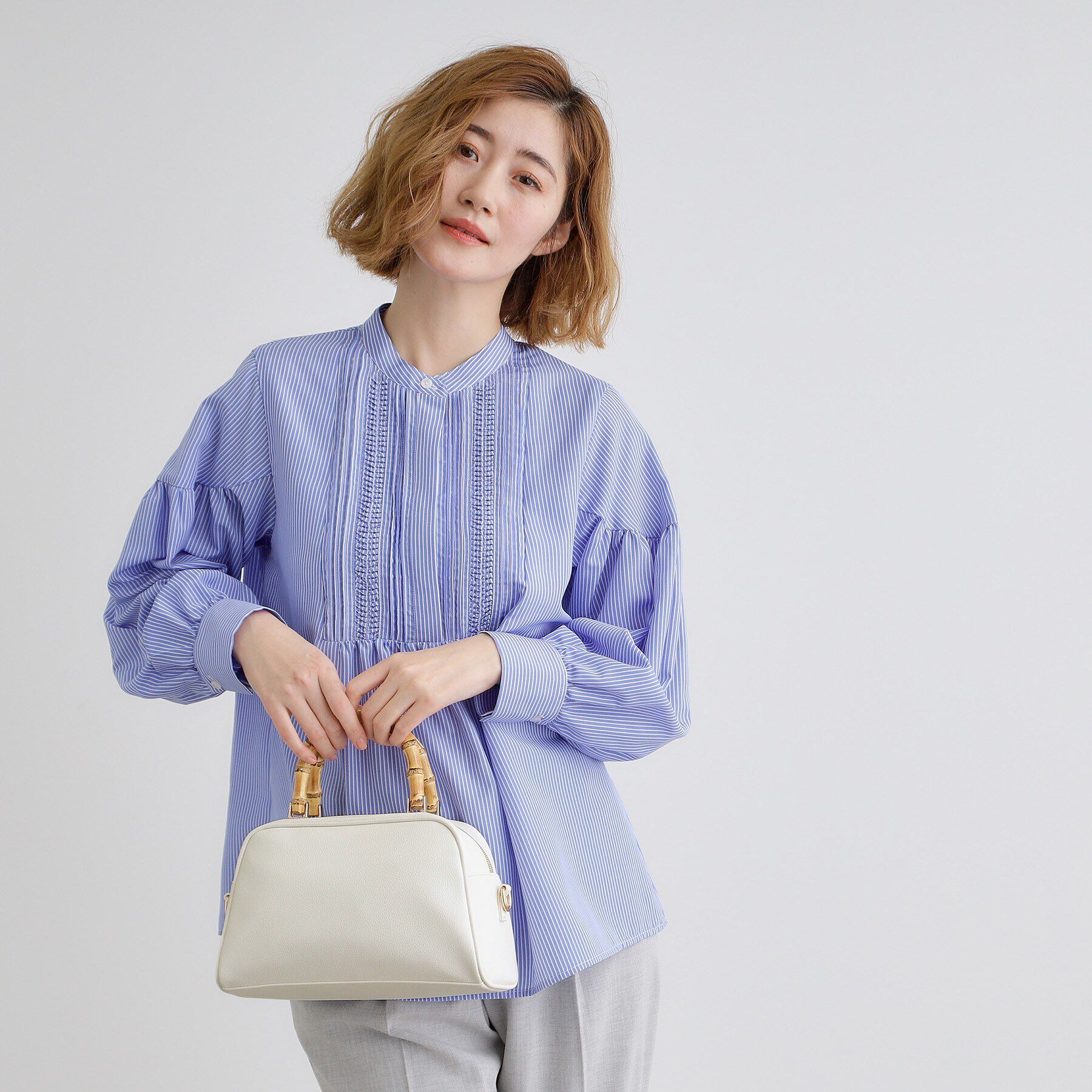 grove「【雑誌掲載】バンブーハンドル2WAYボストン」|ボストンバッグ|