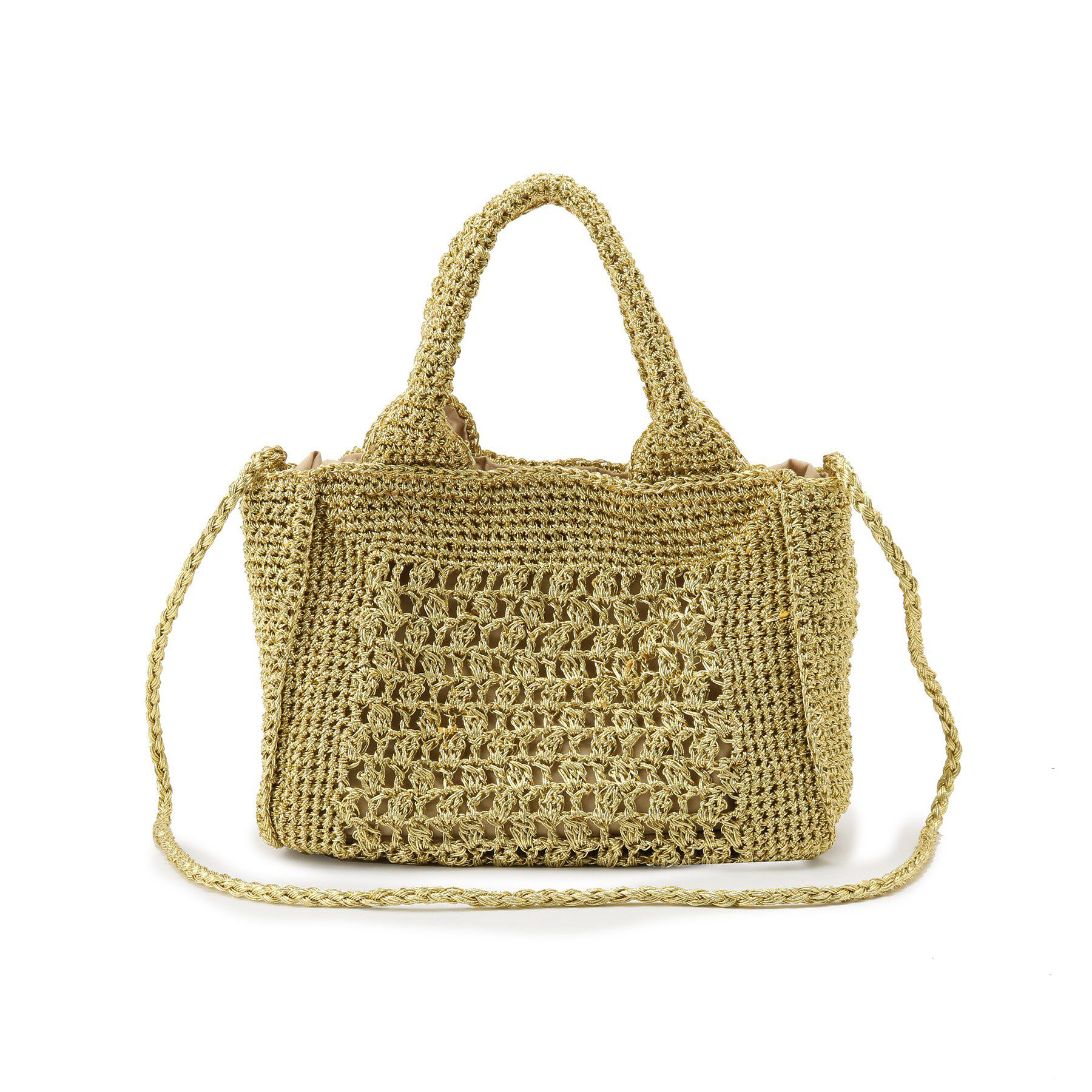 grove「【雑誌掲載】ラメコードスクエア2WAYトート」|トートバッグ|