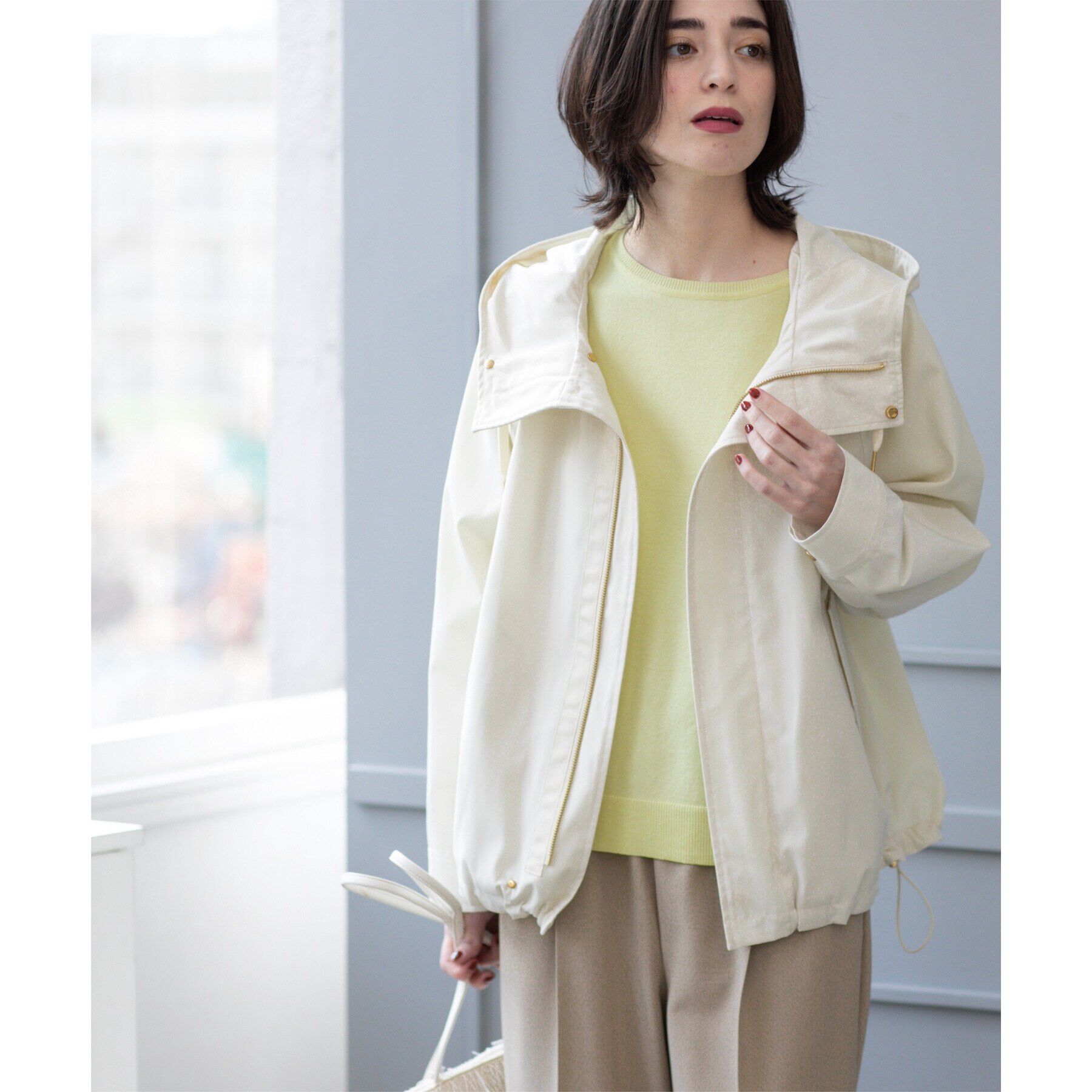 OPAQUE.CLIP「《SS-LLsize》撥水フードブルゾン【洗濯機洗い可/花粉対応】」|ブルゾン・スタジャン|