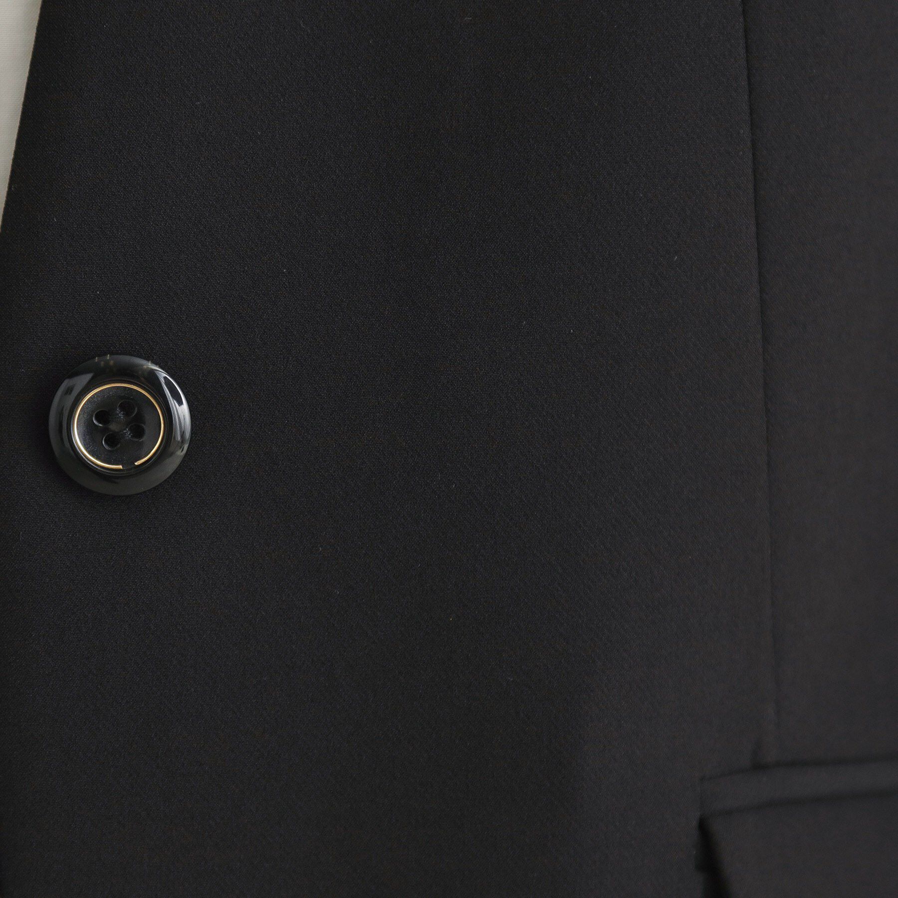 THE SHOP TK「【汚れ防止／シワになりにくい／セレモニー／通勤】ダブルクロスノーカラージャケット／洗える／サスティナ」|ノーカラージャケット|