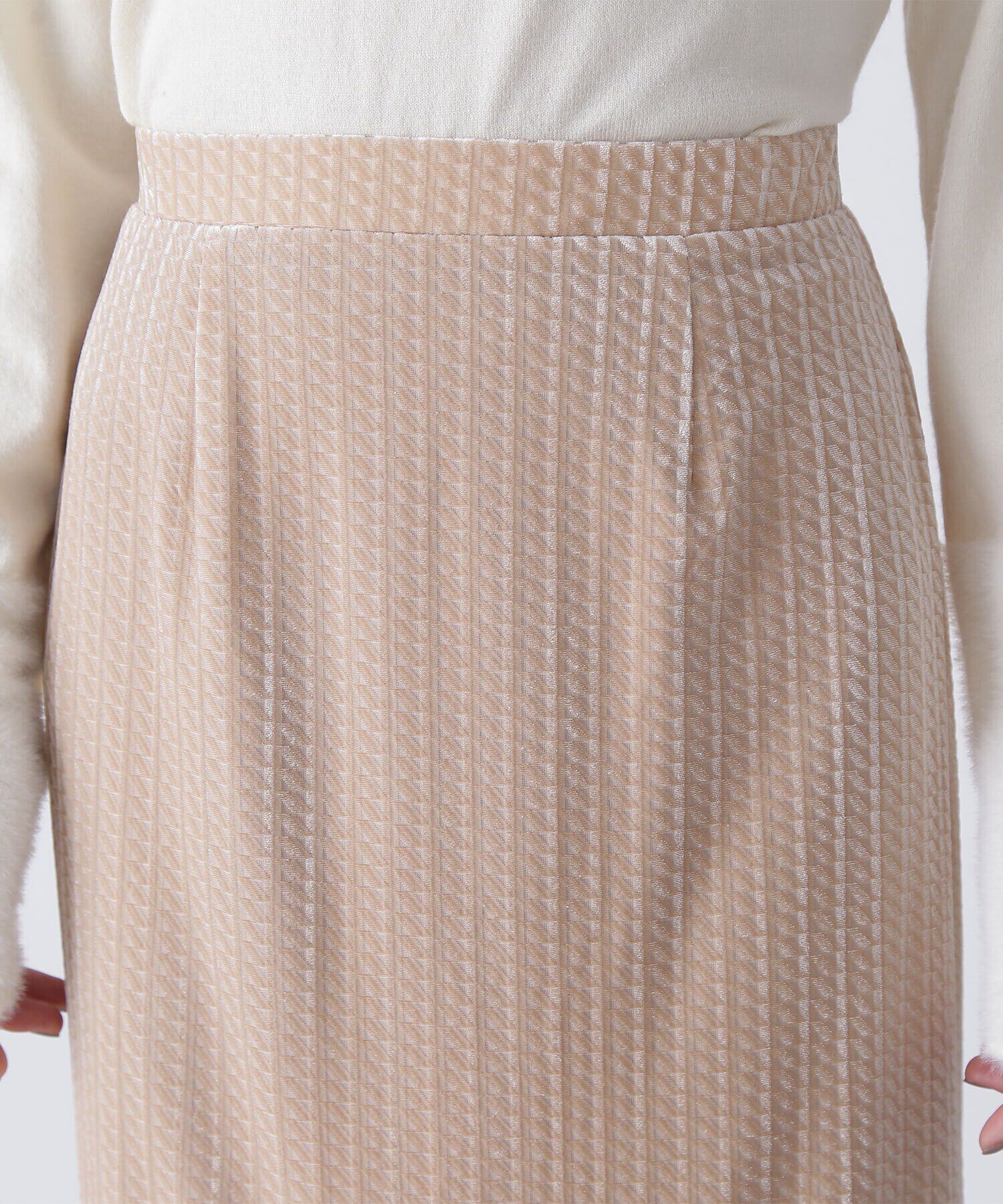  「ベロアジャガードナロースカート」|スカート|