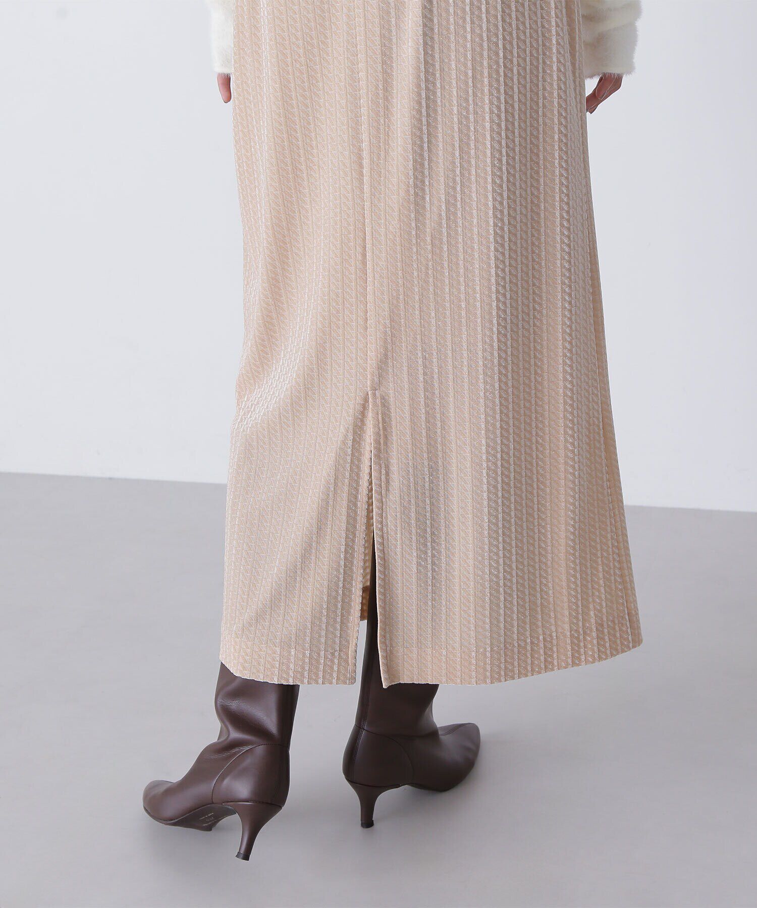  「ベロアジャガードナロースカート」|スカート|