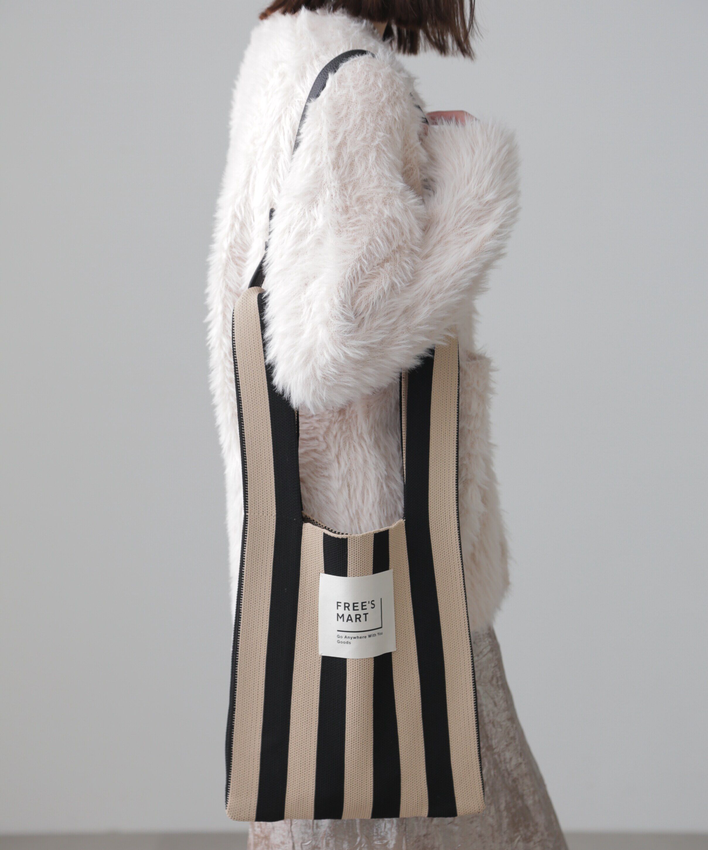  「ニットショルダーバッグ」|その他|ブラック