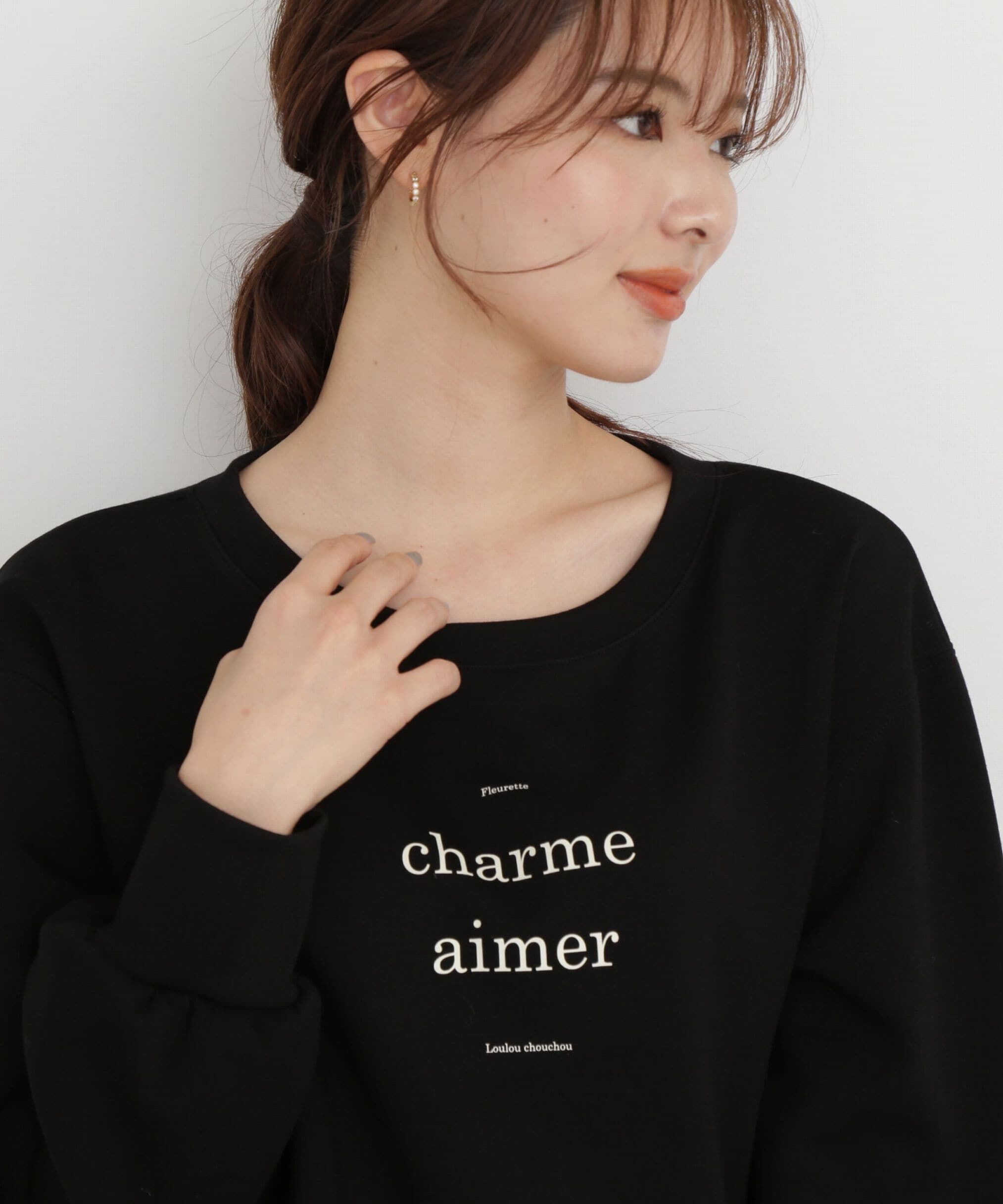 PROPORTION BODY DRESSING「ロゴデザインショート丈プルオーバー」|Tシャツ・カットソー|