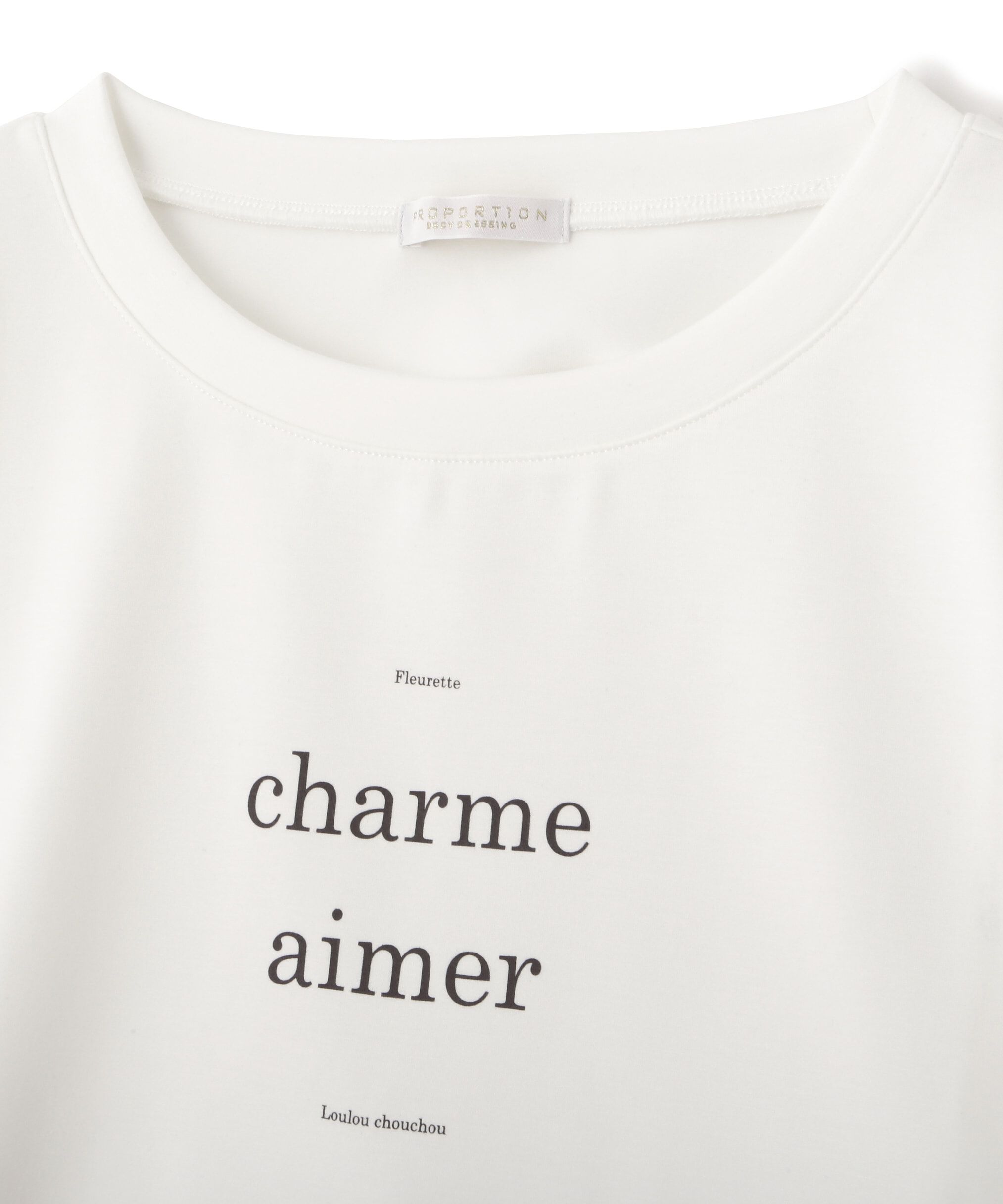 PROPORTION BODY DRESSING「ロゴデザインショート丈プルオーバー」|Tシャツ・カットソー|