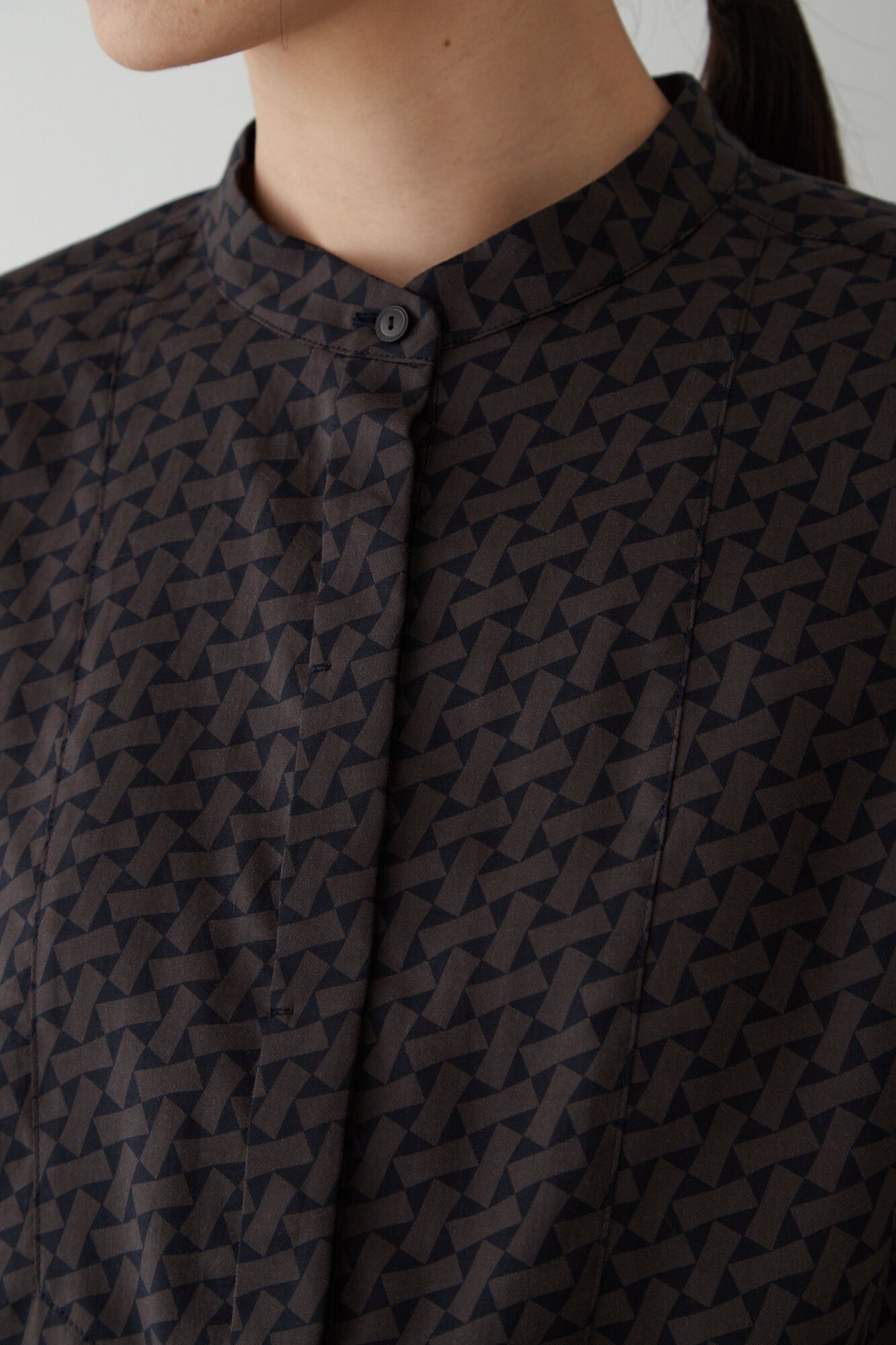  「◆ジオメトリックプリントブラウス」|シャツ・ブラウス|