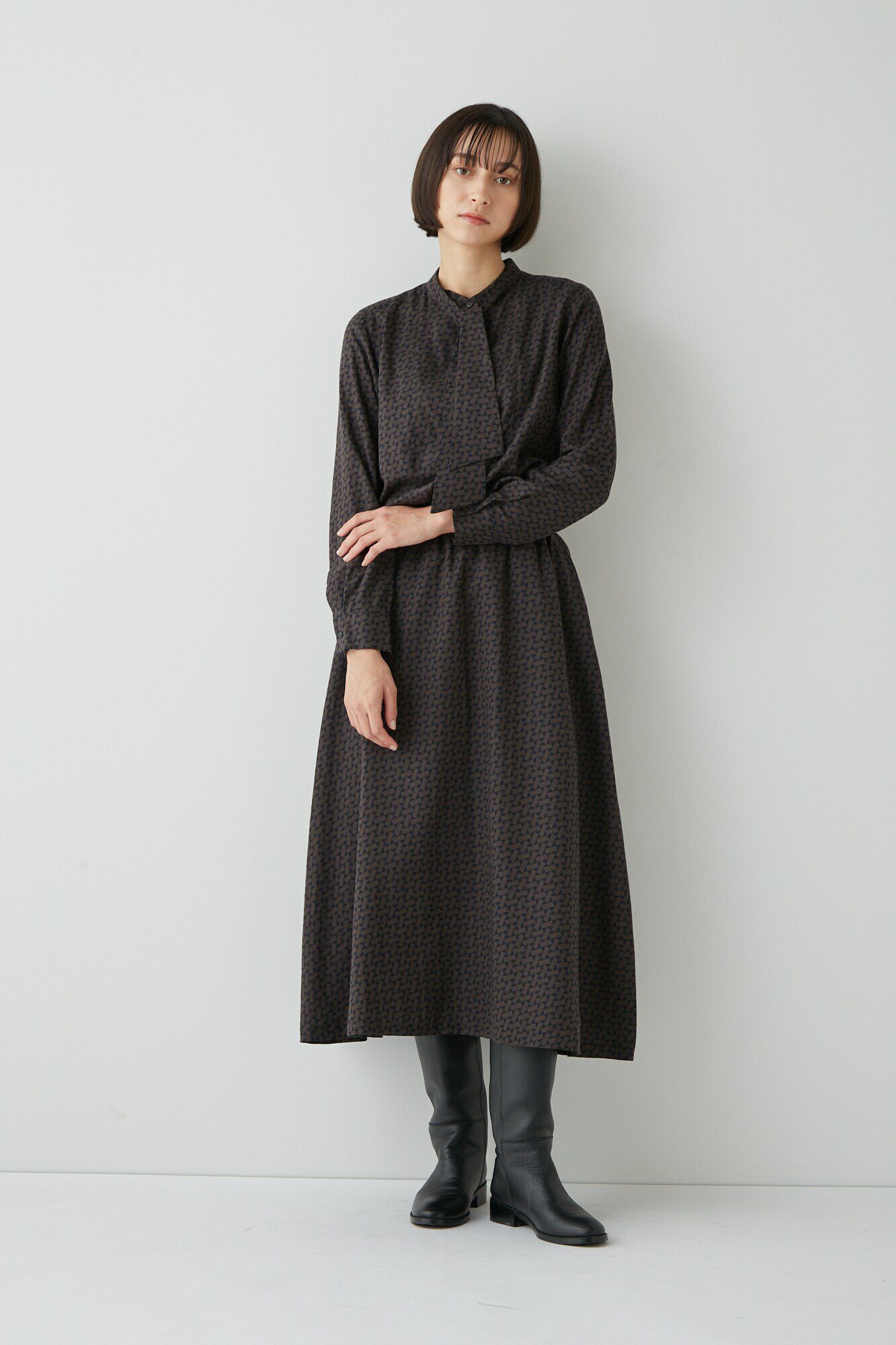  「◆ジオメトリックプリントブラウス」|シャツ・ブラウス|