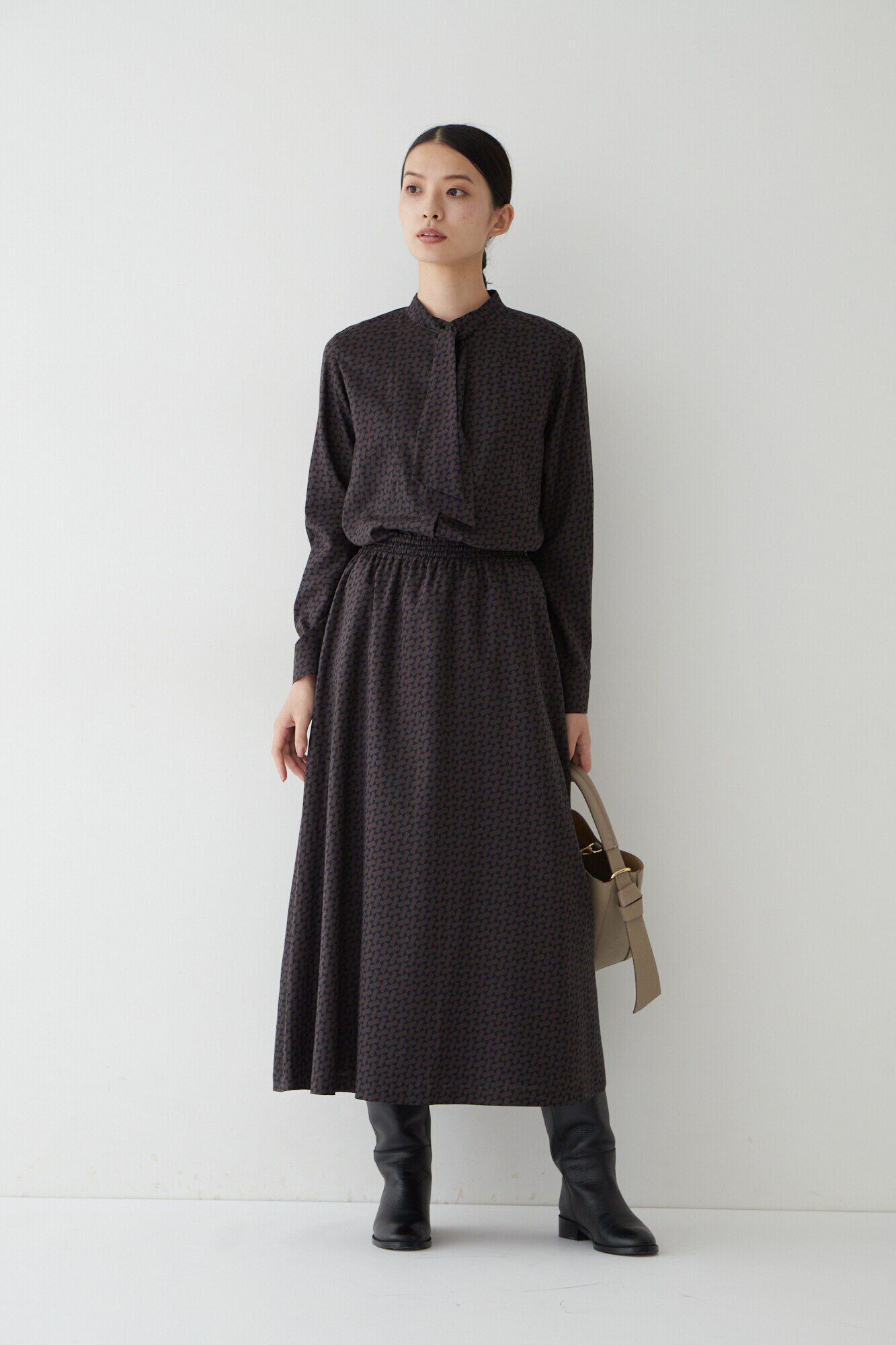  「◆ジオメトリックプリントブラウス」|シャツ・ブラウス|