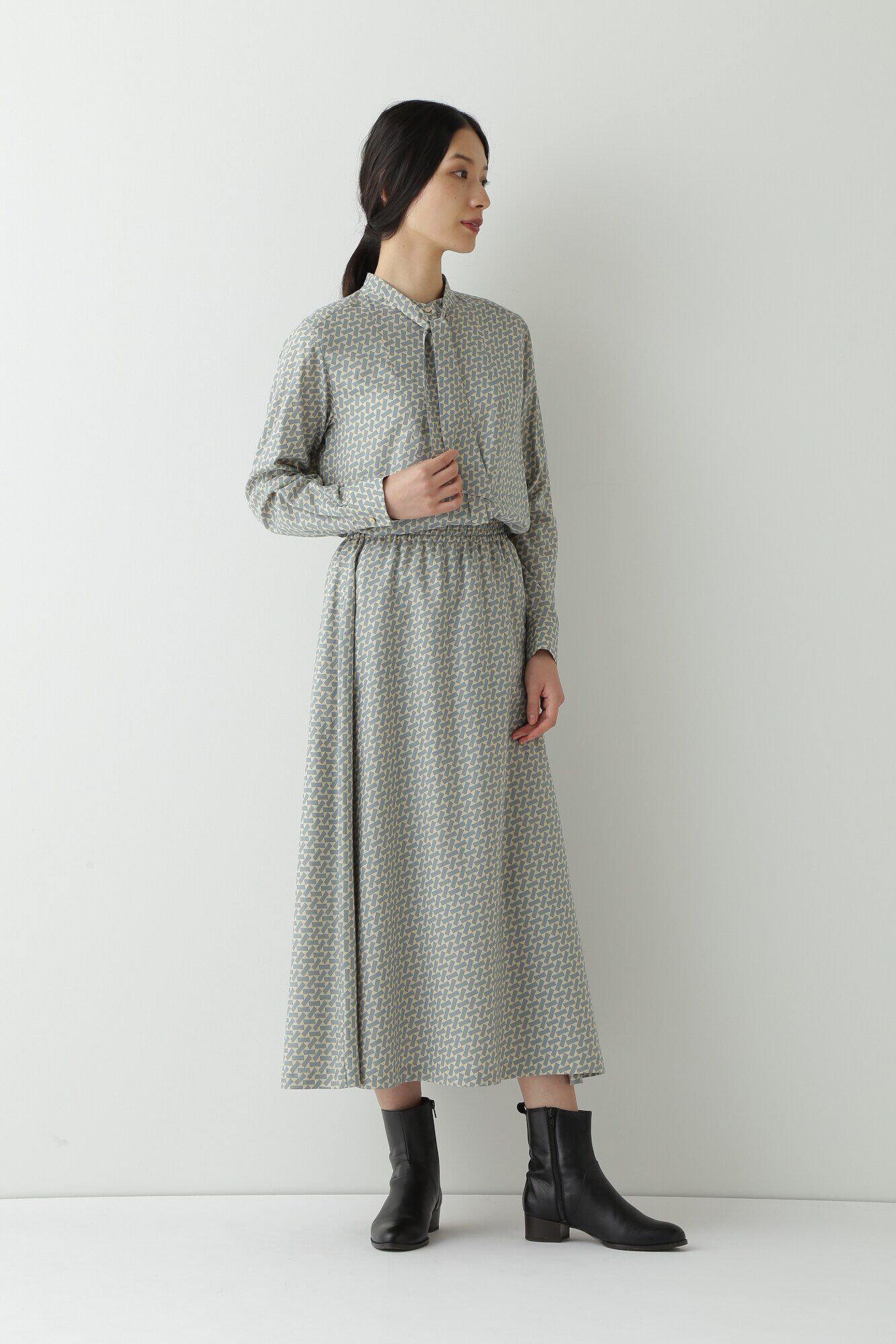  「◆ジオメトリックプリントブラウス」|シャツ・ブラウス|