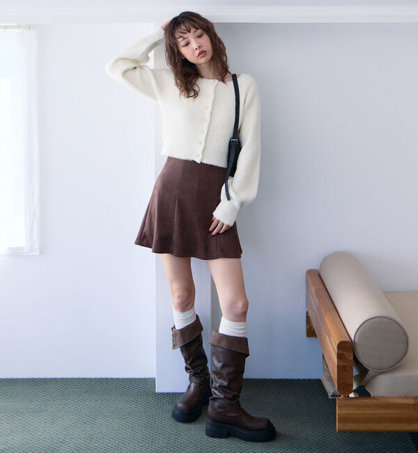 archives「スエードフレアミニスカート」|スカート|