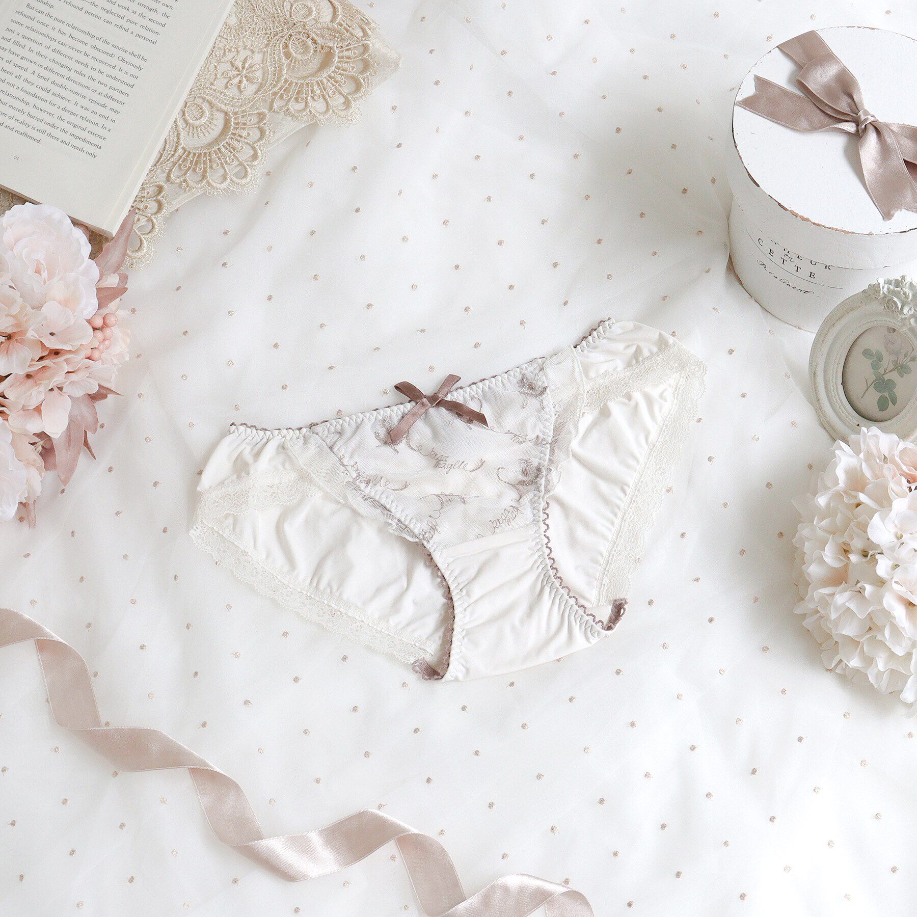 Risa Magli「ジェイミー ノーマルショーツ」|インナー|アイボリー(004)