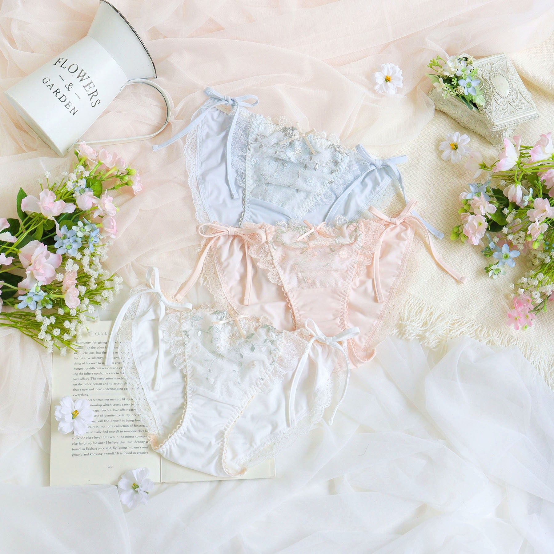 Risa Magli「シュクリエ リボンショーツ」|インナー|