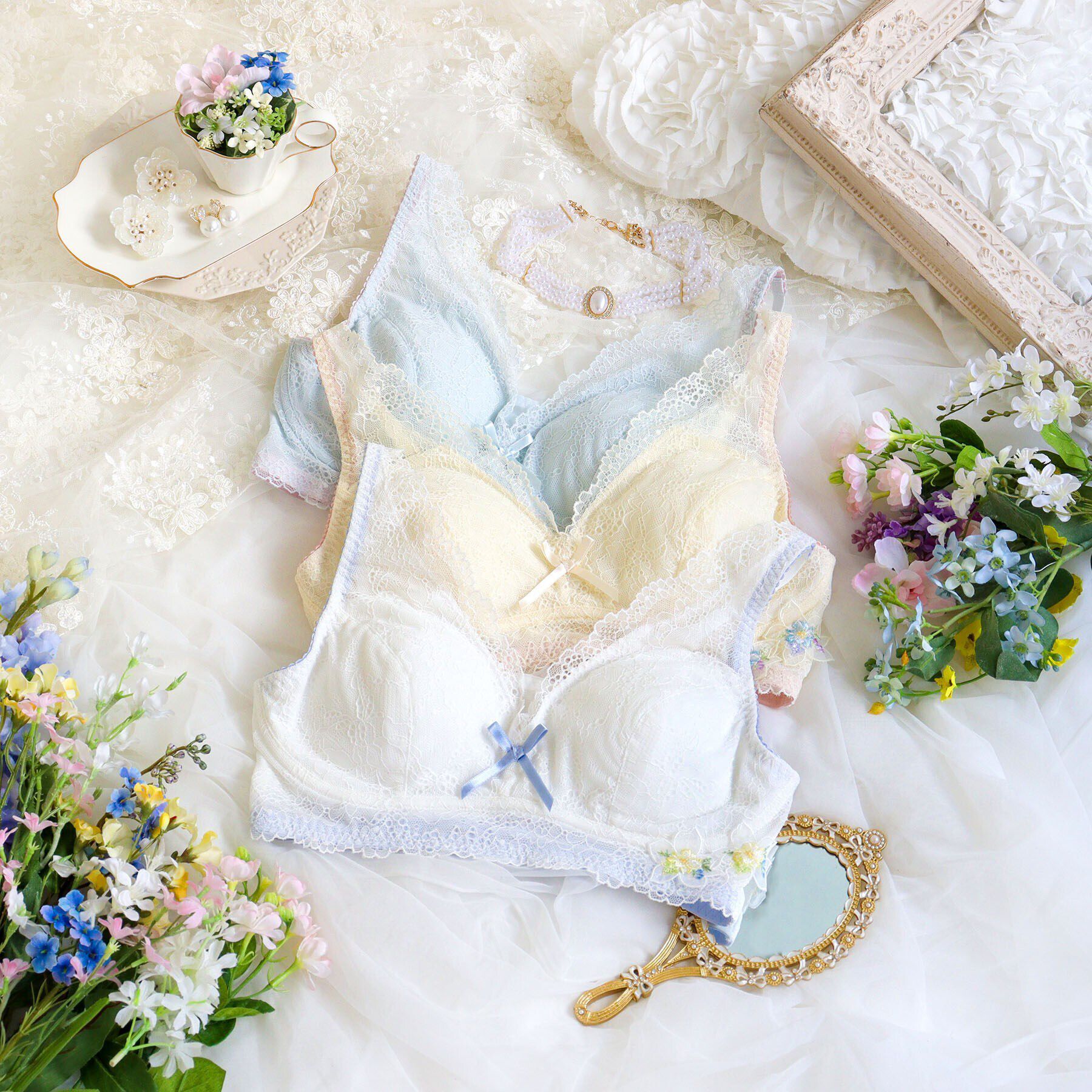 Risa Magli「フロリタ おやすみブラ（3L）」|インナー|