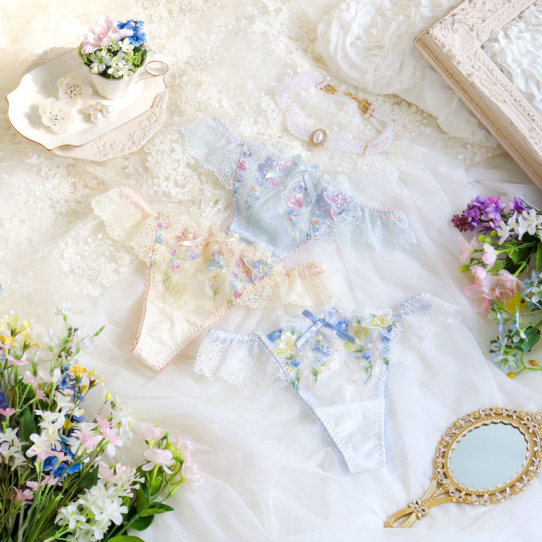 Risa Magli「フロリタ Tバックショーツ」|インナー|