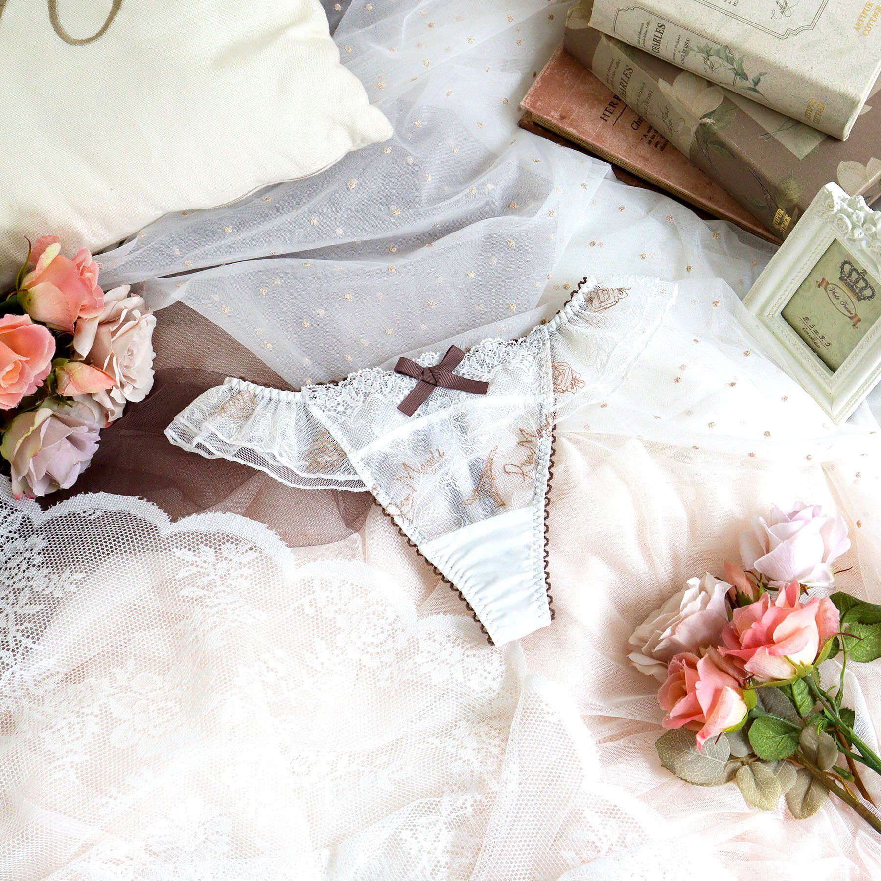 Risa Magli「ソヨン Tバックショーツ」|インナー|ホワイト(001)