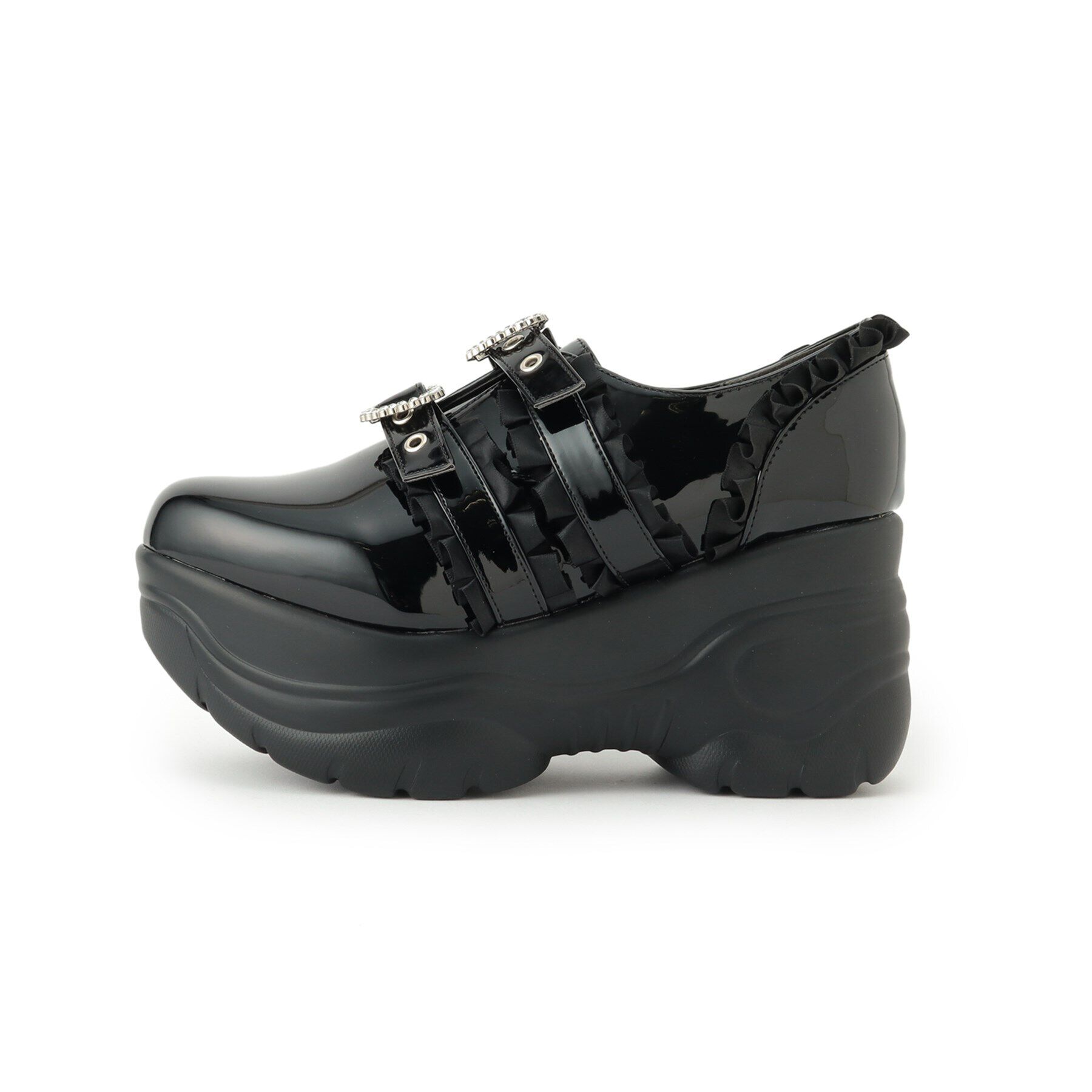 csT&P「厚底キラキラビジュー付きスニーカー」|スニーカー|