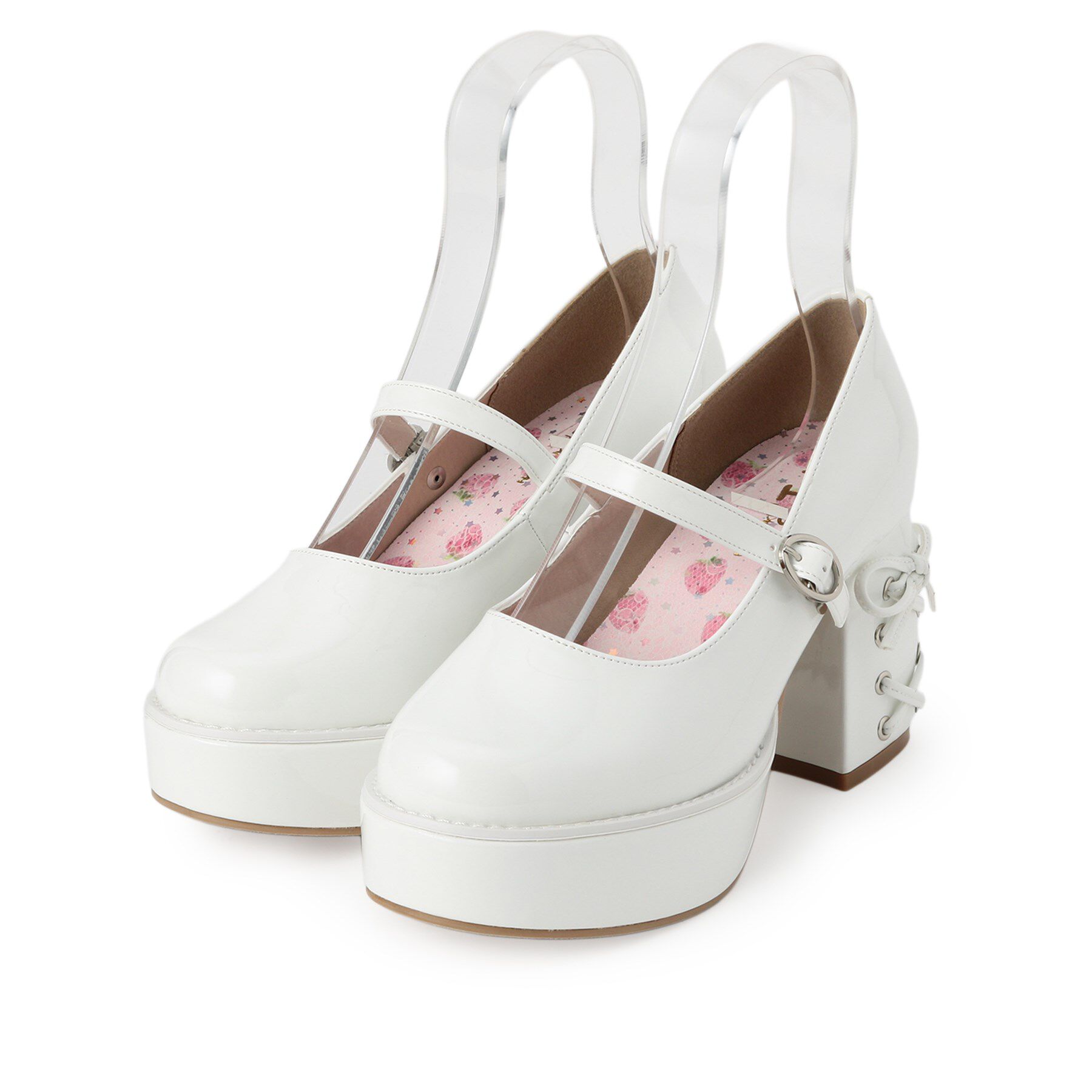 csT&P「厚底ヒールレースアップパンプス」|パンプス|