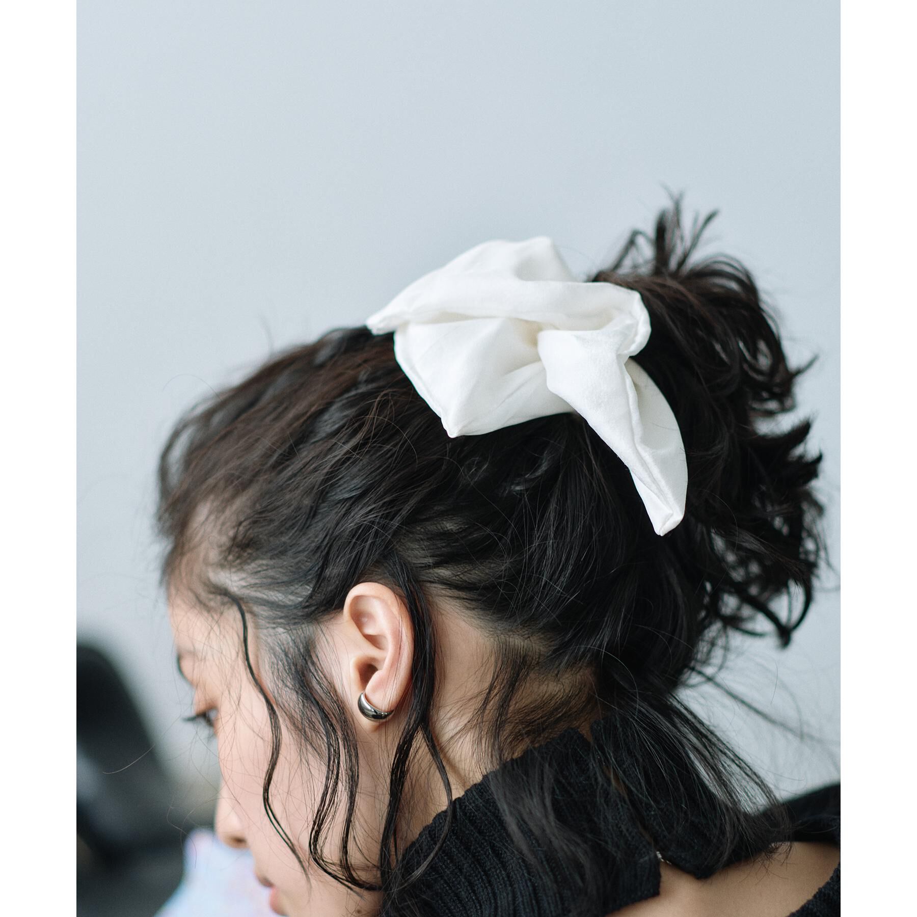 CODE A「heyep｜Silk Square Medium Scrunchie」|その他|