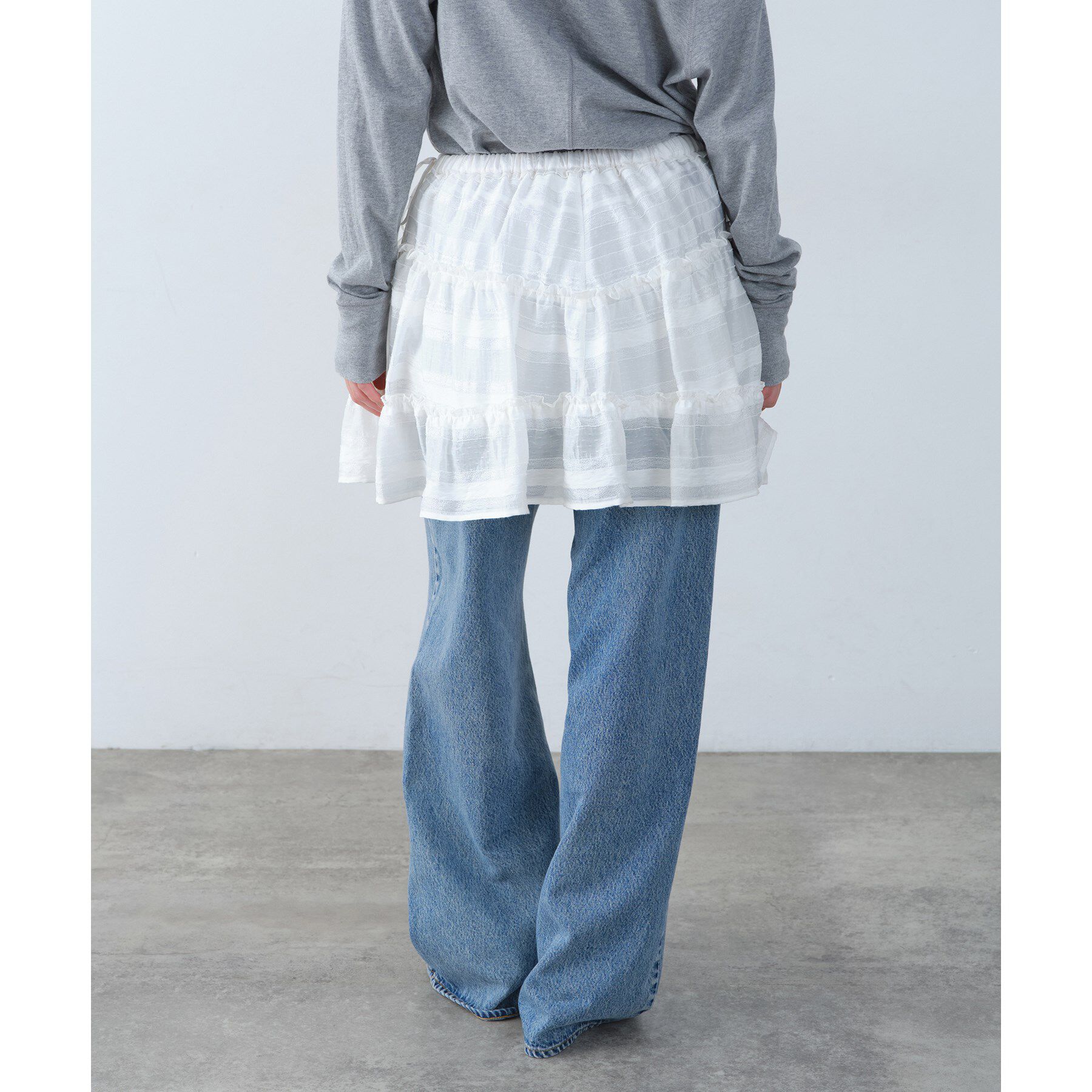 CODE A「dream ruffle lace mini skirt」|スカート|