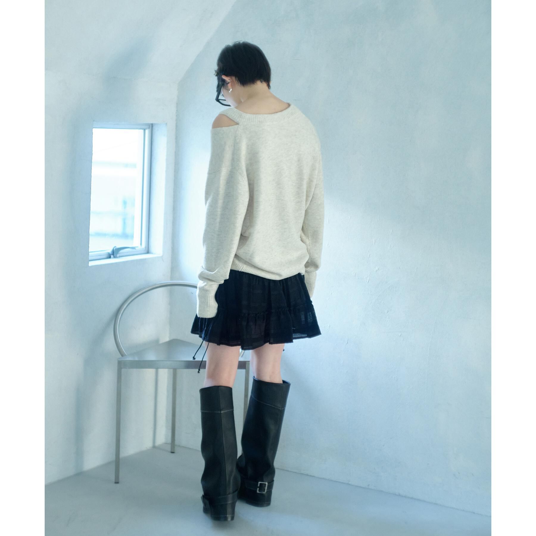 CODE A「dream ruffle lace mini skirt」|スカート|