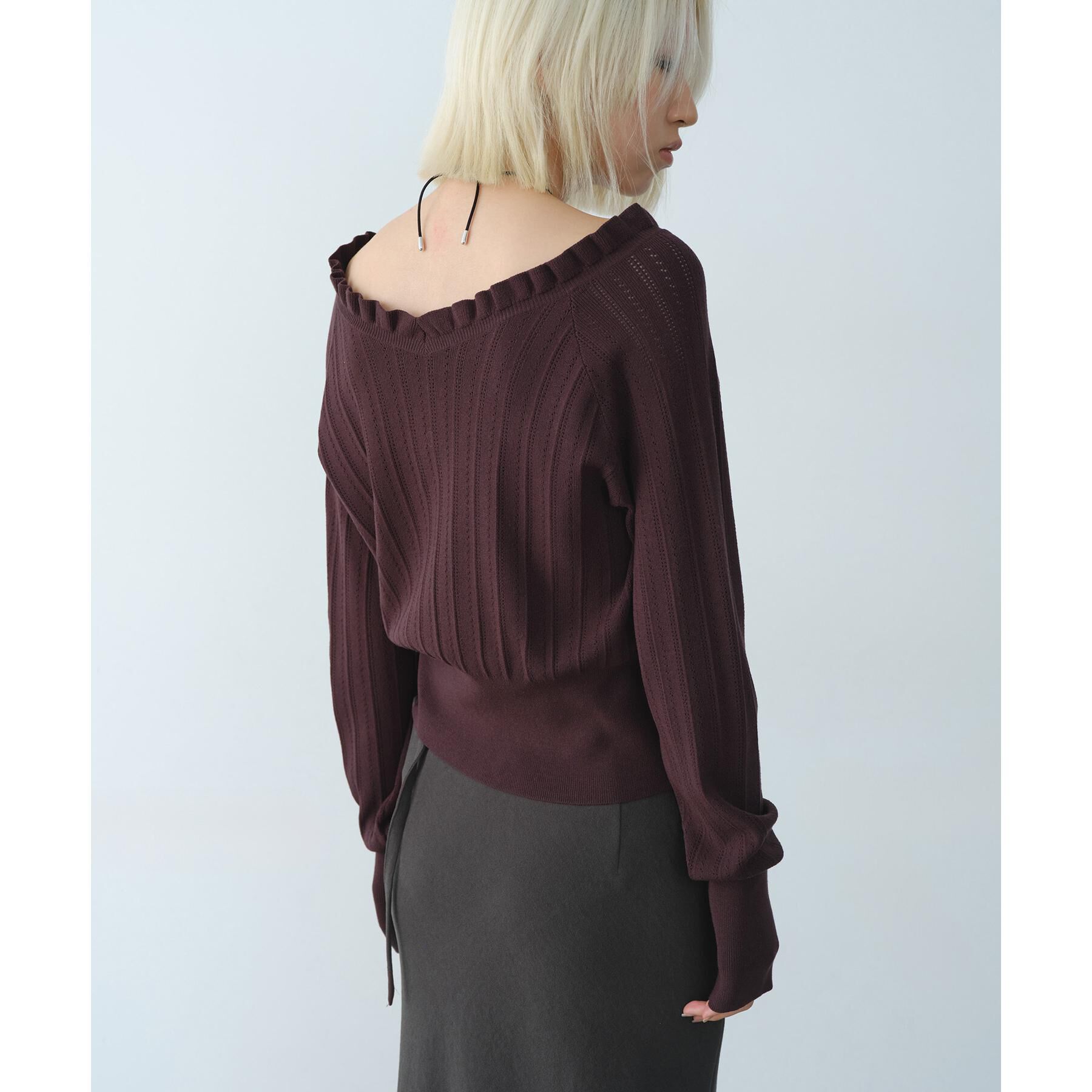 CODE A「frill design knit」|ニット・セーター|