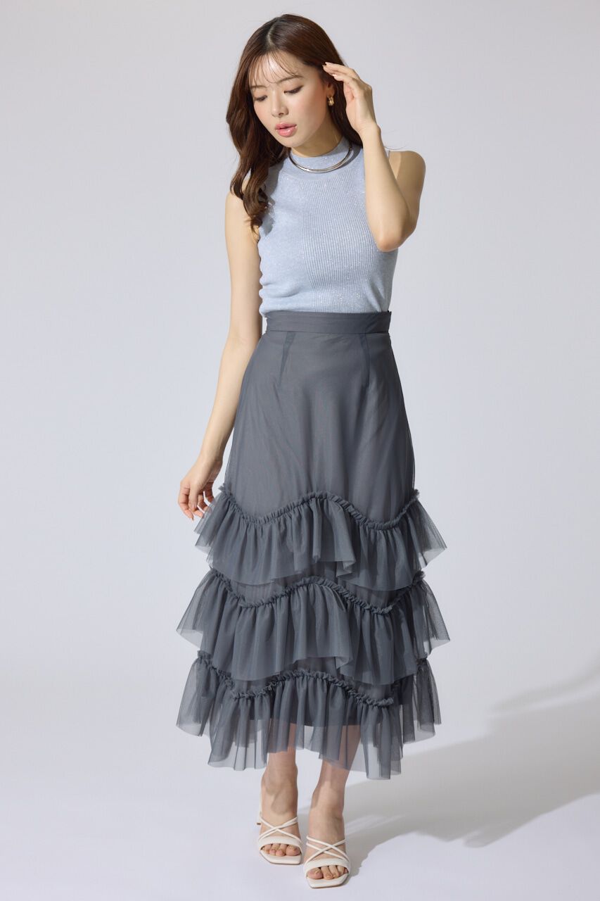 rienda「ウォッシャブルリブタンクトップ」|ニット・セーター|