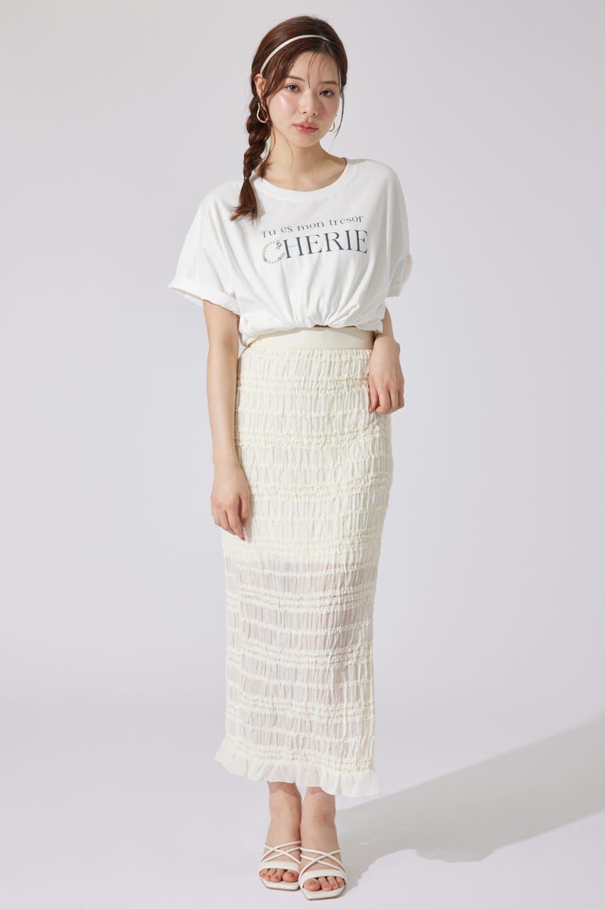 rienda「パールロゴビッグTシャツ」|Tシャツ・カットソー|