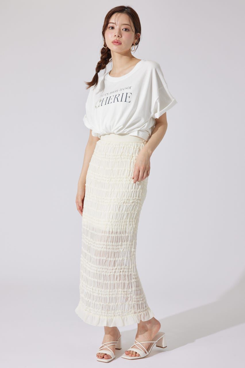 rienda「パールロゴビッグTシャツ」|Tシャツ・カットソー|