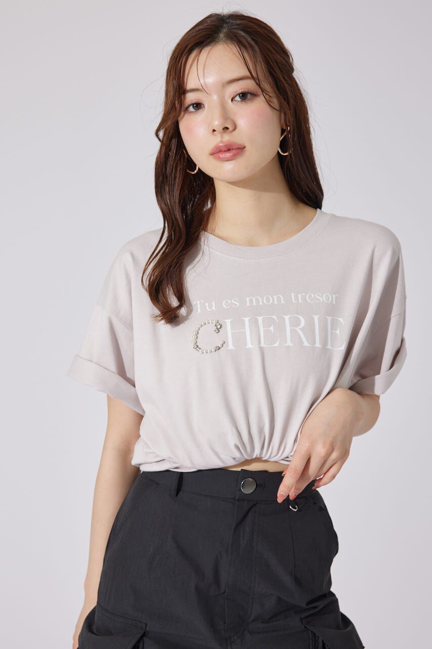 rienda「パールロゴビッグTシャツ」|Tシャツ・カットソー|