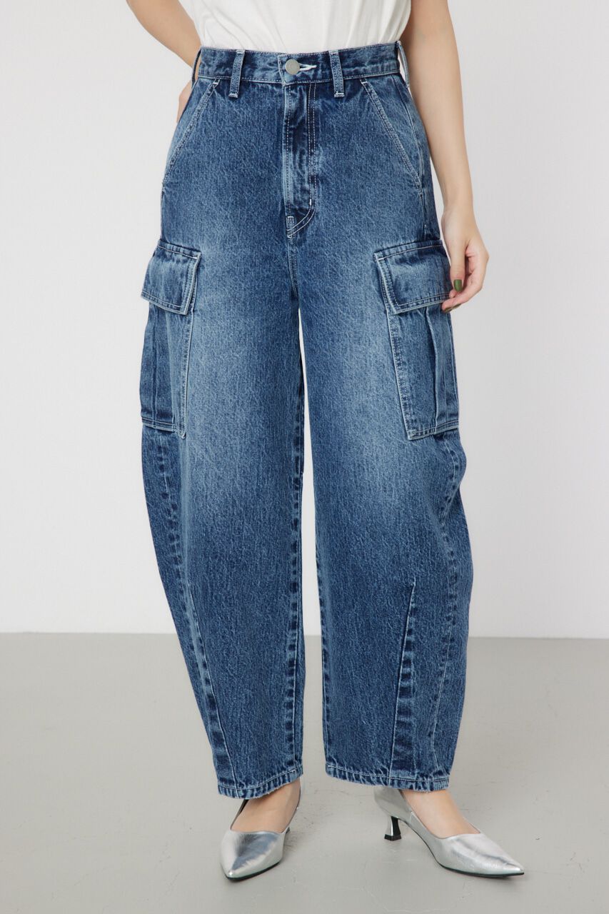 RODEO CROWNS「CURVE カーゴデニム」|デニム|BLU