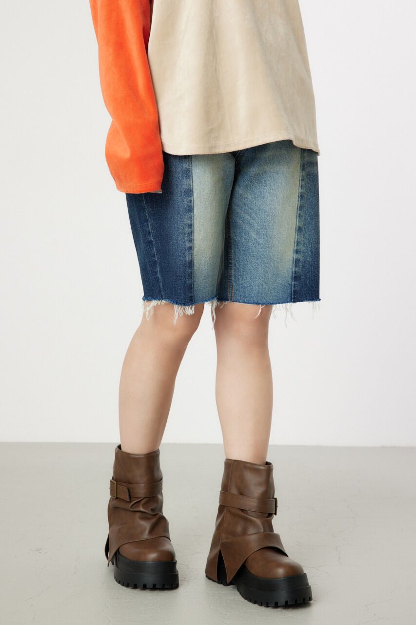 RODEO CROWNS「デニムハーフパンツ」|デニム|柄BLU5