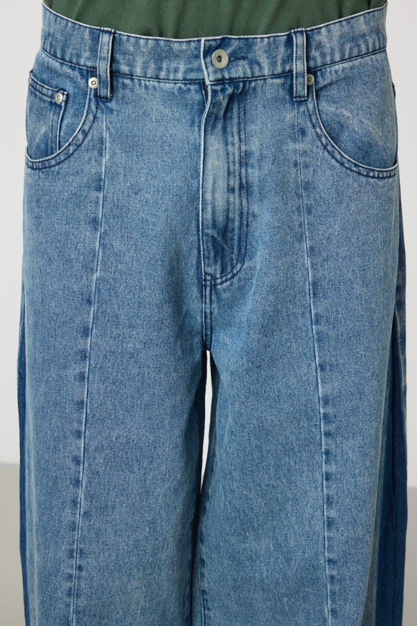 RODEO CROWNS「シームラインワイドデニムパンツ」|デニム|