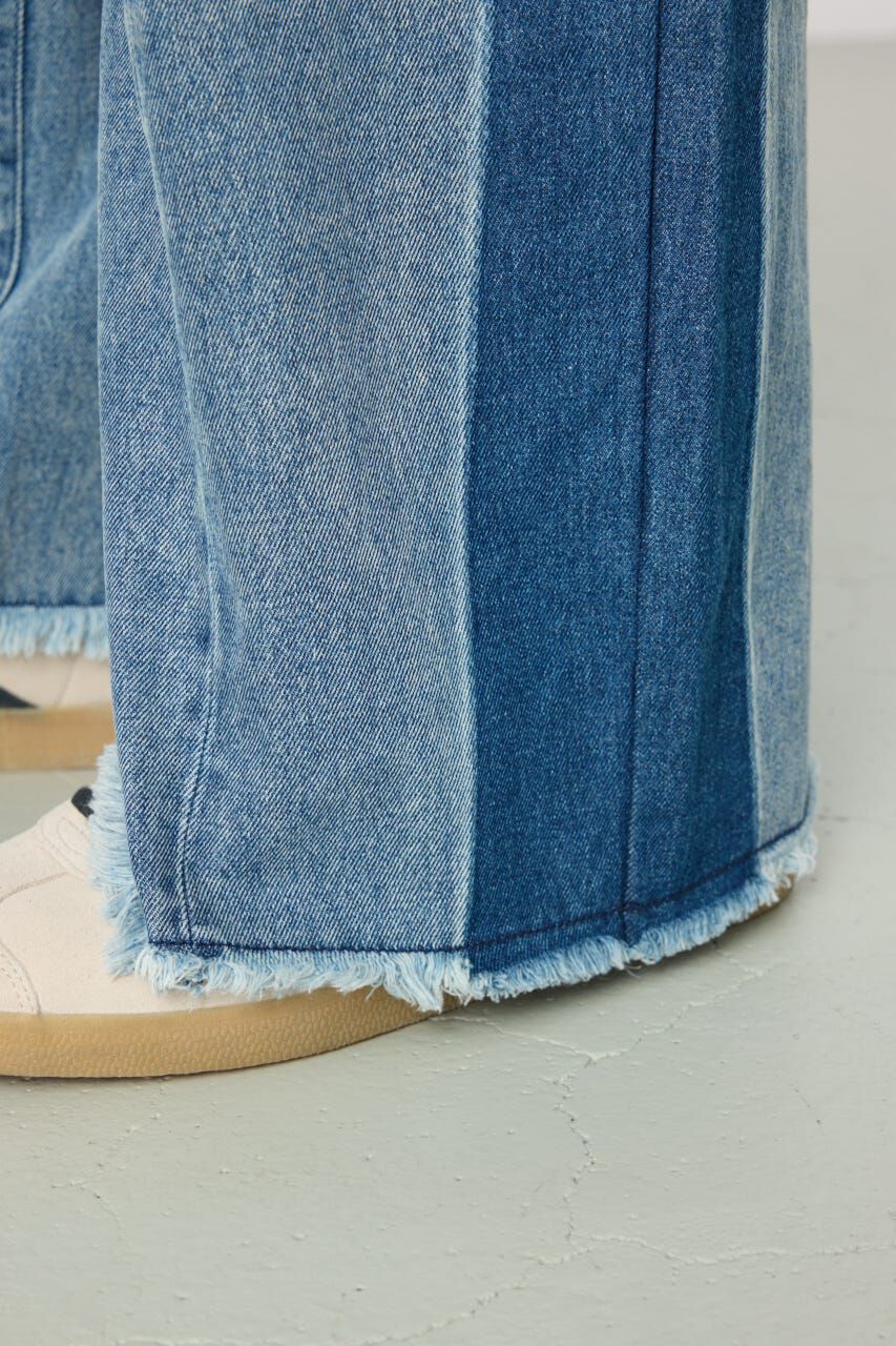 RODEO CROWNS「シームラインワイドデニムパンツ」|デニム|