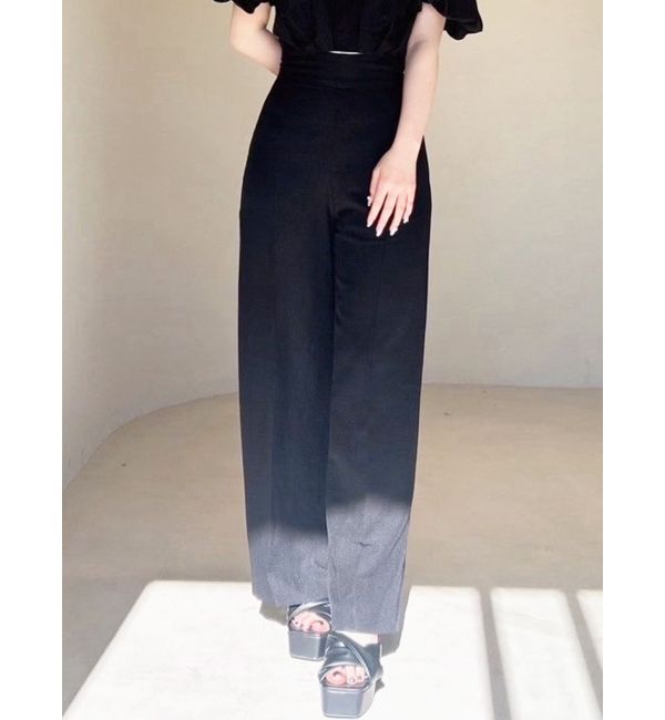 RESEXXY「シュリンクジャガードイージーパンツ【セットアップ着用可能】」|その他|ブラック