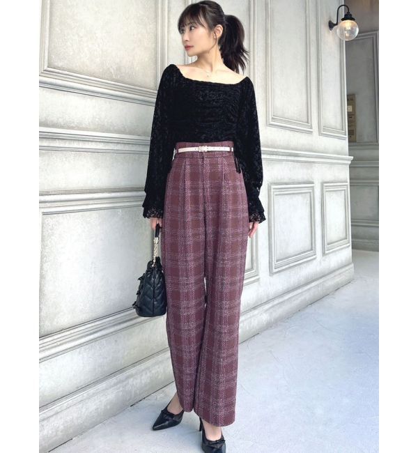 RESEXXY「ツイードワイドパンツ【セットアップ着用可能】」|その他|