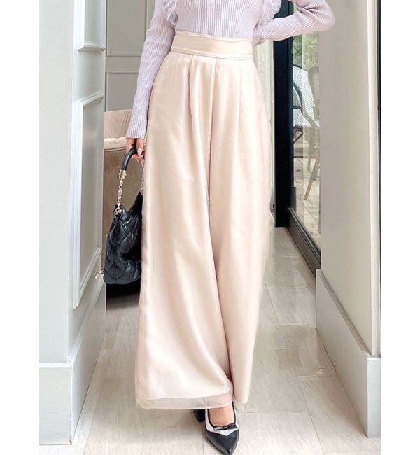 RESEXXY「シアーレイヤードロングパンツ」|その他|アイボリー