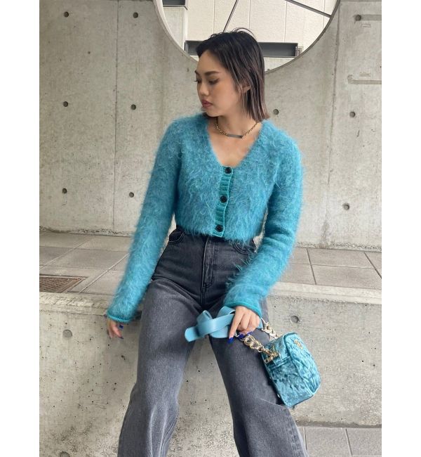 EVRIS「シャギークロップドニットトップス」|ニット・セーター|