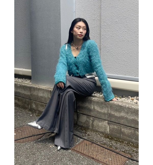 EVRIS「シャギークロップドニットトップス」|ニット・セーター|