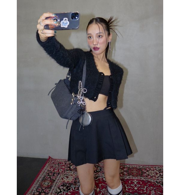 EVRIS「シャギークロップドニットトップス」|ニット・セーター|