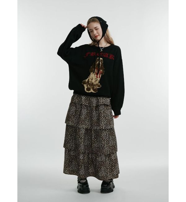 jouetie「DOGジャガードルーズニット」|ニット・セーター|