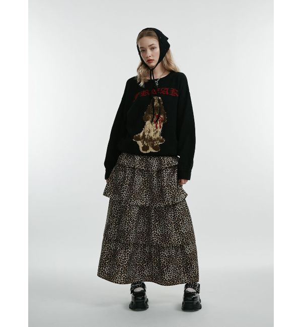 jouetie「DOGジャガードルーズニット」|ニット・セーター|