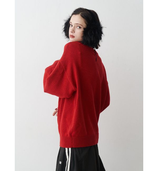 jouetie「DOGジャガードルーズニット」|ニット・セーター|