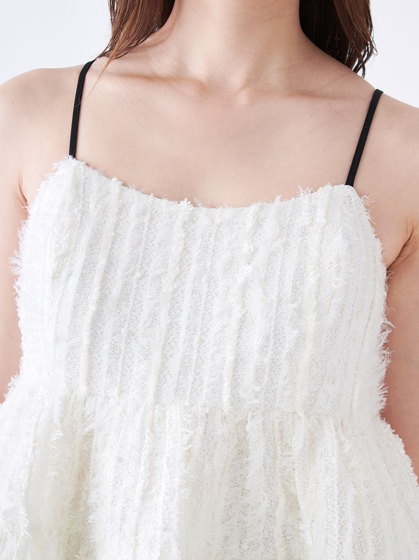 SNIDEL「ボリュームティアードキャミチュニック」|チュニック|