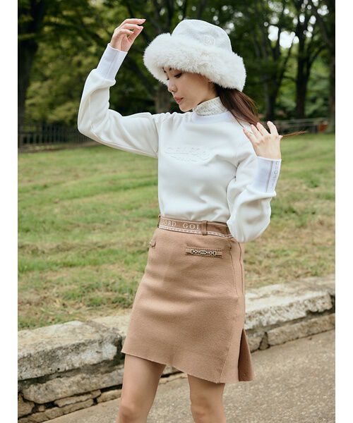 CELFORD「【CELFORD GOLF】　ビット付きニットプリーツスカート」|スカート|CML