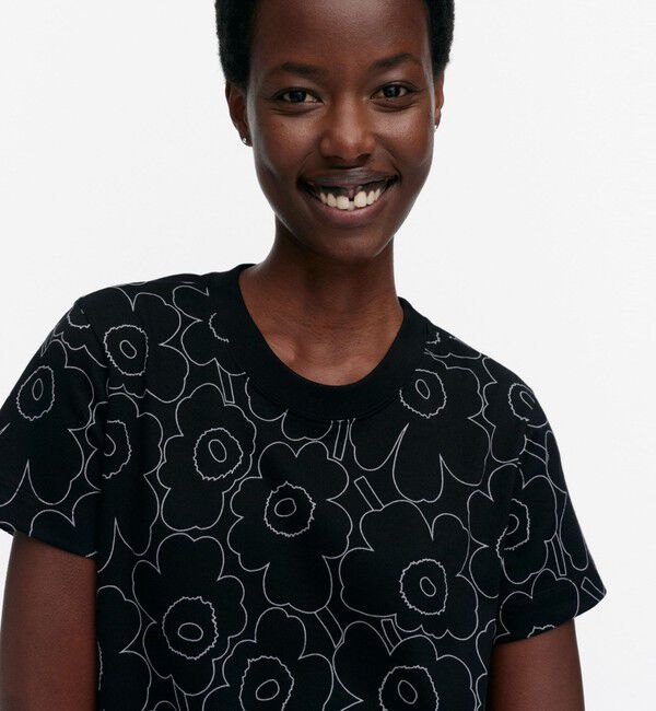 Marimekko「Heleys Piirto Unikko Tシャツ」|シャツ・ブラウス|