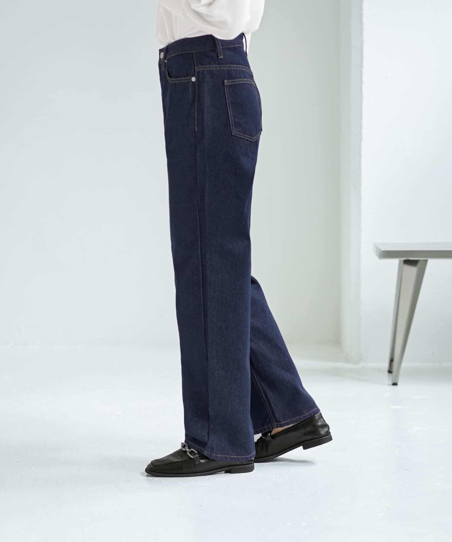 STYLE DELI「ネイビーボーイズストレートデニム」|デニム|