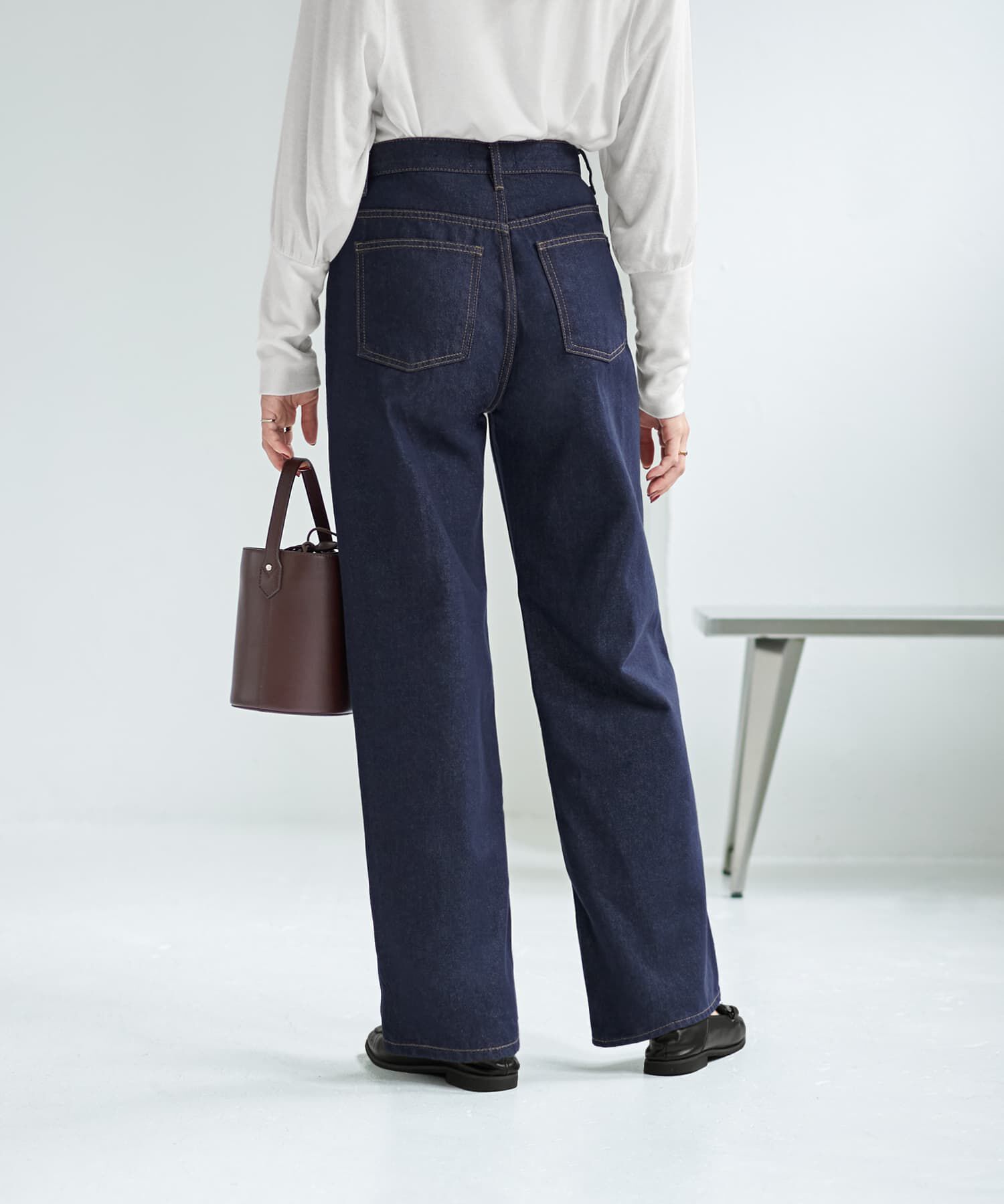 STYLE DELI「ネイビーボーイズストレートデニム」|デニム|