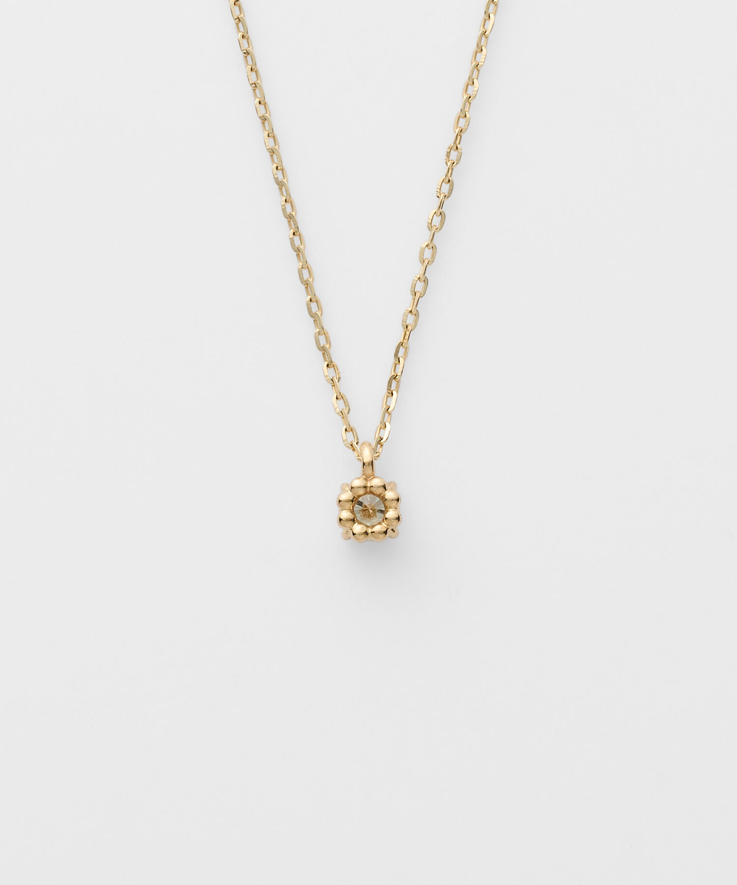 agete「K10ダイヤモンドネックレス（0.05ct）」|ネックレス|